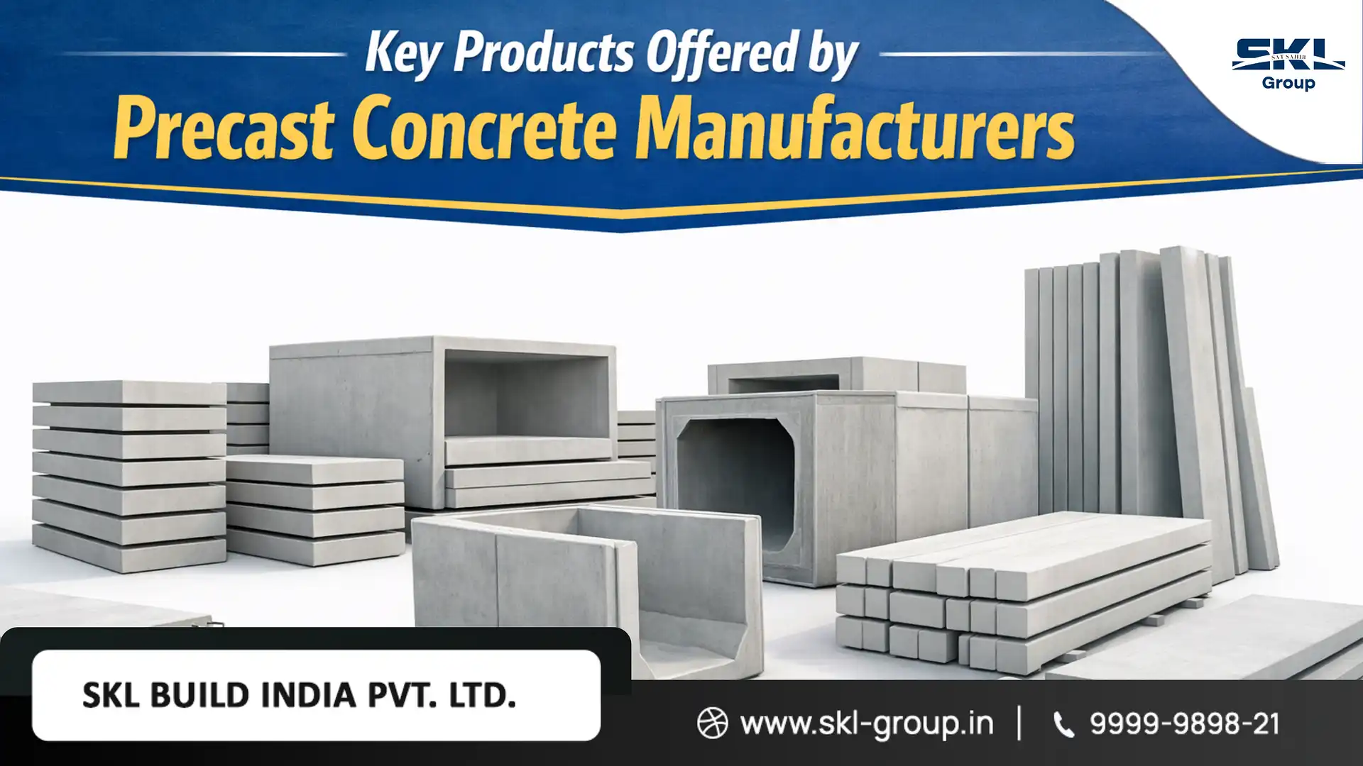 Key Products Offered by Precast Concrete Manufacturers